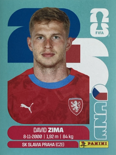 2026 FIFA World Cup Stickers #CZE08 David Zima