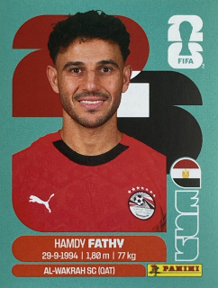 2026 FIFA World Cup Stickers #EGY12 Hamdy Fathy