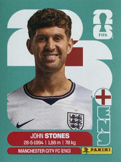 2026 FIFA World Cup Stickers #ENG03 John Stones
