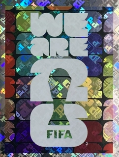 2026 FIFA World Cup Stickers #FWC04 Official Slogan - FOIL