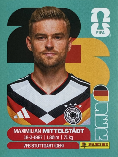 2026 FIFA World Cup Stickers #GER09 Maximilian Mittelstädt