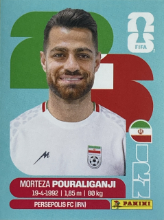 2026 FIFA World Cup Stickers #IRN03 Morteza Pouraliganji