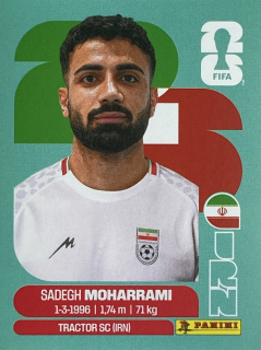 2026 FIFA World Cup Stickers #IRN09 Sadegh Moharrami