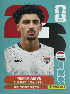 2026 FIFA World Cup Stickers #IRQ14 Youssef Amyn