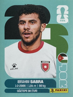 2026 FIFA World Cup Stickers #JOR20 Ibrahim Sabra