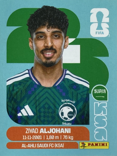2026 FIFA World Cup Stickers #KSA10 Ziyad Aljohani