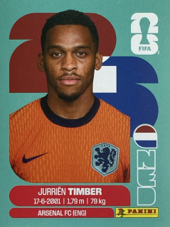 2026 FIFA World Cup Stickers #NED05 Jurriën Timber