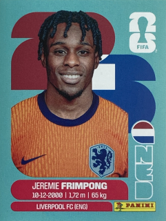 2026 FIFA World Cup Stickers #NED08 Jeremie Frimpong