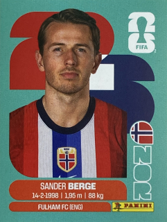 2026 FIFA World Cup Stickers #NOR11 Sander Berge