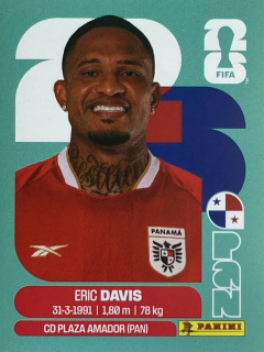 2026 FIFA World Cup Stickers #PAN07 Eric Davis