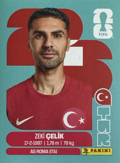 2026 FIFA World Cup Stickers #TUR04 Zeki Çelik
