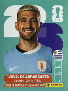 2026 FIFA World Cup Stickers #URU11 Giorgian De Arrascaeta
