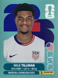 2026 FIFA World Cup Stickers #USA15 Malik Tillman