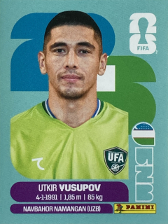 2026 FIFA World Cup Stickers #UZB02 Utkir Yusupov