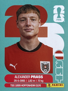 2026 FIFA World Cup Stickers #AUT09 Alexander Prass
