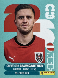 2026 FIFA World Cup Stickers #AUT18 Christoph Baumgartner