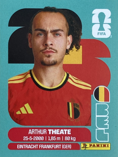2026 FIFA World Cup Stickers #BEL03 Arthur Theate