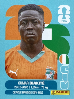 2026 FIFA World Cup Stickers #CIV20 Oumar Diakité