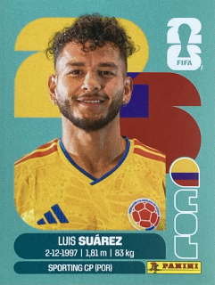 2026 FIFA World Cup Stickers #COL19 Luis Suárez
