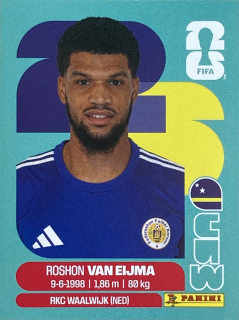 2026 FIFA World Cup Stickers #CUW07 Roshon Van Eijma