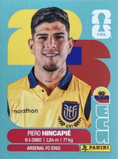 2026 FIFA World Cup Stickers #ECU04 Piero Hincapié