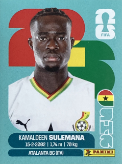 2026 FIFA World Cup Stickers #GHA12 Kamaldeen Sulemana