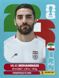 2026 FIFA World Cup Stickers #IRN05 Milad Mohammadi