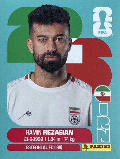 2026 FIFA World Cup Stickers #IRN07 Ramin Rezaeian