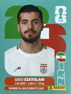 2026 FIFA World Cup Stickers #IRN11 Saeed Ezatolahi