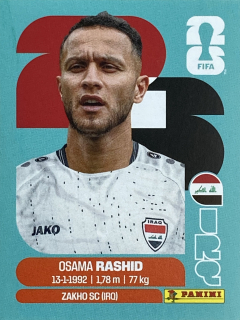 2026 FIFA World Cup Stickers #IRQ17 Osama Rashid