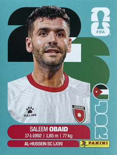 2026 FIFA World Cup Stickers #JOR07 Saleem Obaid