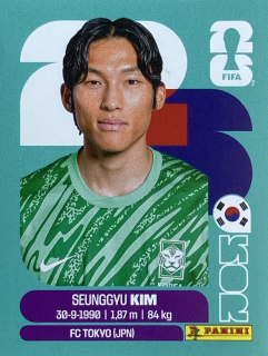 2026 FIFA World Cup Stickers #KOR03 Seunggyu Kim