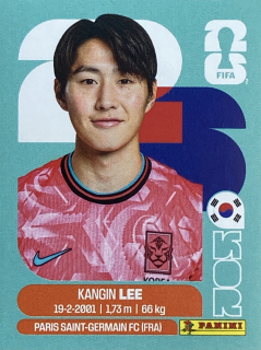 2026 FIFA World Cup Stickers #KOR12 Kangin Lee