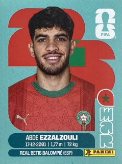 2026 FIFA World Cup Stickers #MAR17 Abde Ezzalzouli