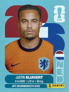 2026 FIFA World Cup Stickers #NED16 Justin Kluivert
