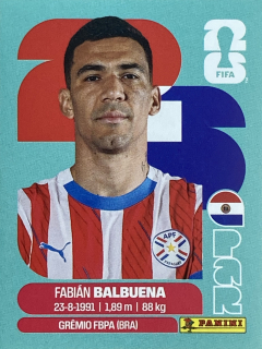 2026 FIFA World Cup Stickers #PAR05 Fabián Balbuena