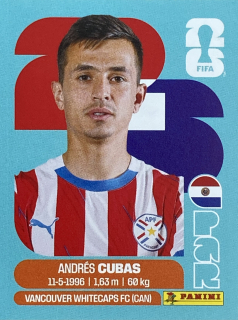 2026 FIFA World Cup Stickers #PAR12 Andrés Cubas