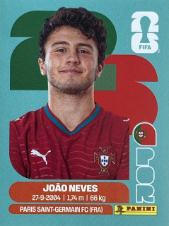 2026 FIFA World Cup Stickers #POR14 João Neves