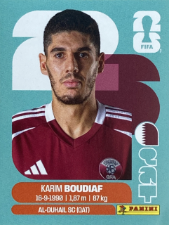 2026 FIFA World Cup Stickers #QAT10 Karim Boudiaf