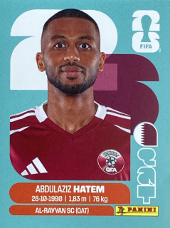 2026 FIFA World Cup Stickers #QAT15 Abdulaziz Hatem