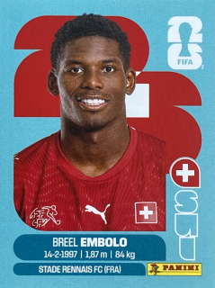 2026 FIFA World Cup Stickers #SUI17 Breel Embolo