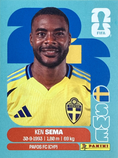 2026 FIFA World Cup Stickers #SWE15 Ken Sema