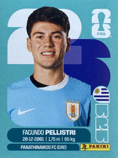 2026 FIFA World Cup Stickers #URU20 Facundo Pellistri