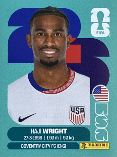 2026 FIFA World Cup Stickers #USA19 Haji Wright
