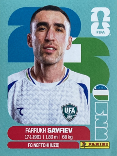 2026 FIFA World Cup Stickers #UZB03 Farrukh Sayfiev