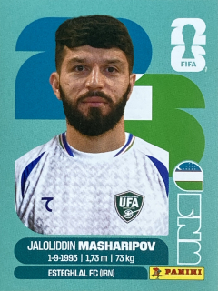 2026 FIFA World Cup Stickers #UZB18 Jaloliddin Masharipov