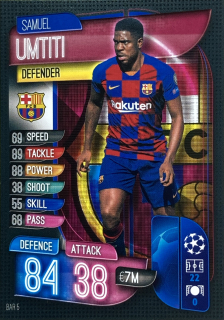 2019/20 Match Attax #BAR05 Samuel Umtiti [FC Barcelona]