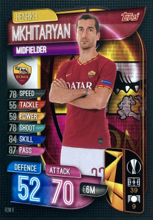 2019/20 Match Attax #ROM06 Henrikh Mkhitaryan [AS Roma]