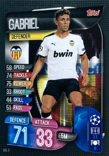 2019/20 Match Attax #VAL03 Gabriel [Valencia CF]