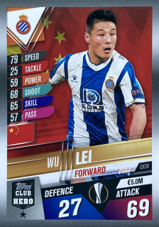 2019/20 Match Attax 101 #CH38 Wu Lei [RCD Espanyol]